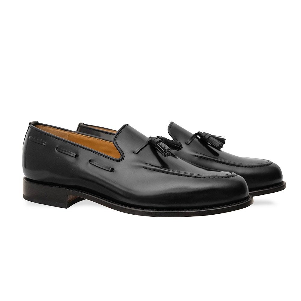 メンズ革靴ローファーブラック